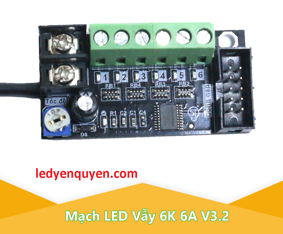 Bo Äiá»u Khiển LED Mạch Vẫy 6 Cổng 6A Bo Äiá»u Khiển LED Mạch Vẫy 6 Cổng 6A
