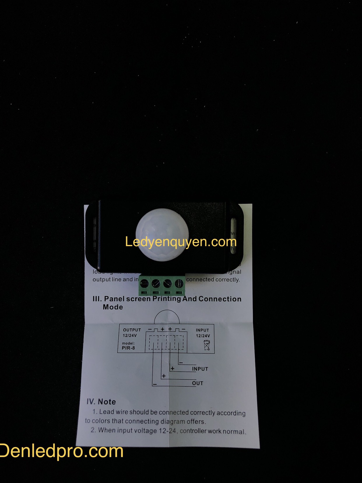 Bo Cảm Biến Hồng Ngoại 6A - 12V - 24V DC Bo Cảm Biến Hồng Ngoại 6A - 12V - 24V DC